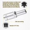 sourcing map 2pcs E-Torx Socket 1/2" Drive E11 External Torx