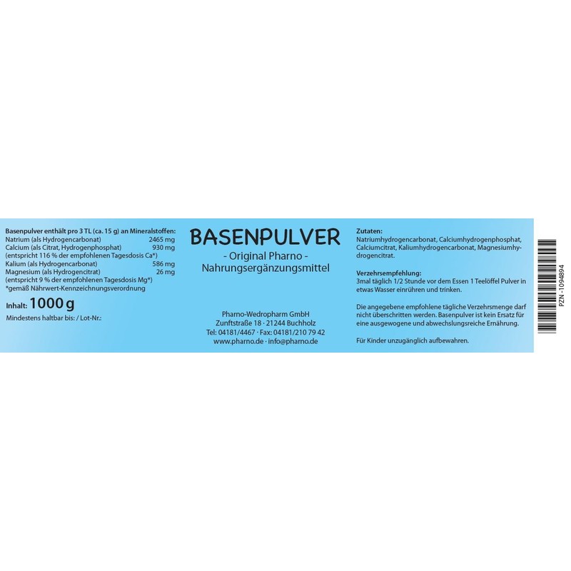 Base Powder – Original Pharno – 1000g Powder