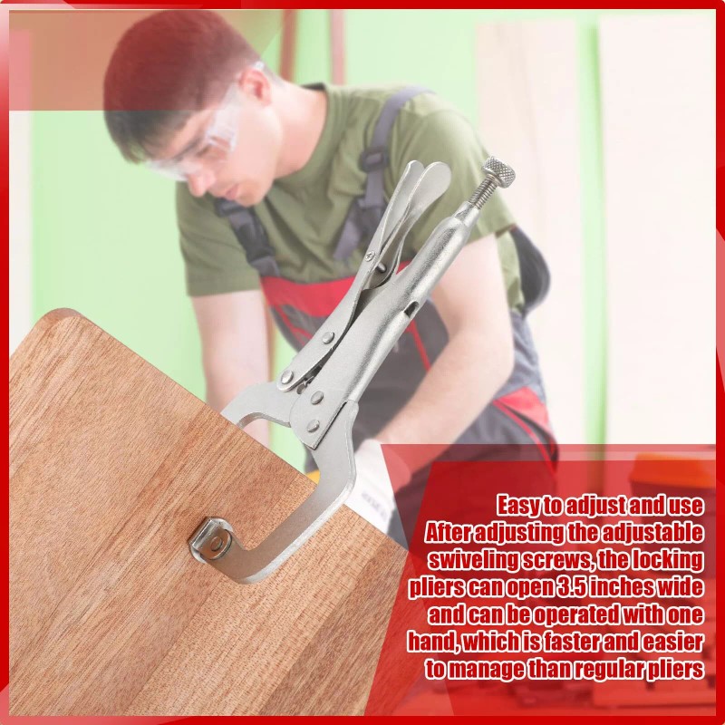 Yexiya Locking C Clamp, Welding Clamp with Regular Tip and