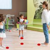 YIKIADA 10 Pcs Red Sticker Waterproof Sticker Removable Round Sticker