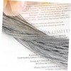 TEHAUX Multifunctional Yards Metal String Jewelry Cord Silver Beading Thread