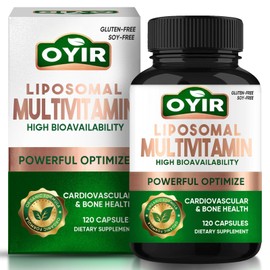 OYIR 33-in-1 Liposomal Multivitamin & Multimineral Complex, with Iron & Zinc, Strong Support for Bone, Cardiovascular & Overall Health