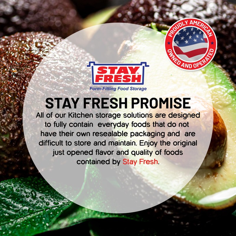 Kitchen Discovery Avocado Holder- Airtight, No Mess Avocado Storage Box-
