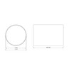Ø 125mm, 300-500mm Length White Plastic Round Telescopic Pipe -