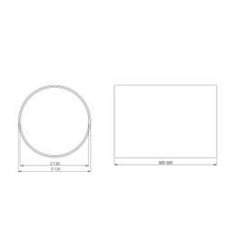 Ø 125mm, 300-500mm Length White Plastic Round Telescopic Pipe - Duct Ventilation Extractor Fan