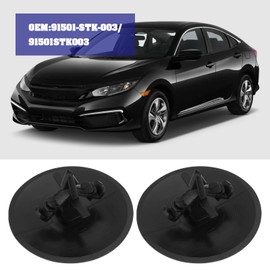 LT Easiyl 30pcs Bonnet Hood Insulation Lining Clips 91501-STK-003 91501STK003 Compatible with Honda Accord 2008-2012