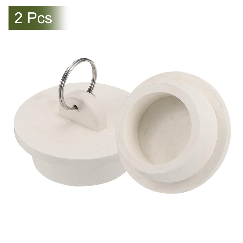 sourcing map 2Pcs Tub Stoppers, Rubber Bathtub Stoppers 1-1/2" Kitchen