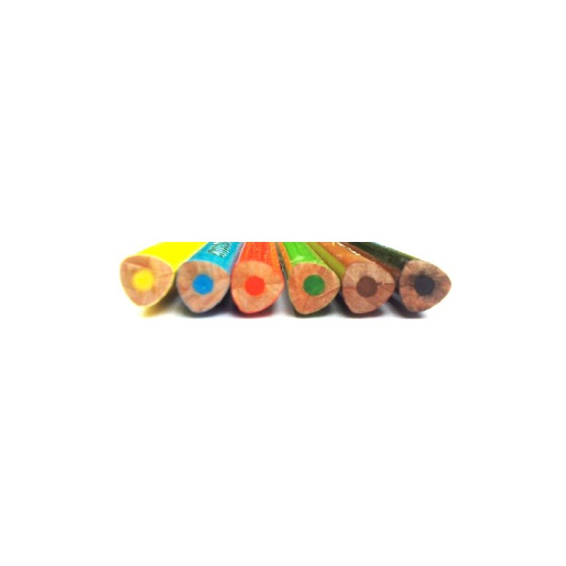 KOH-I-NOOR Triangular Coloured Pencil (Pack of 6)