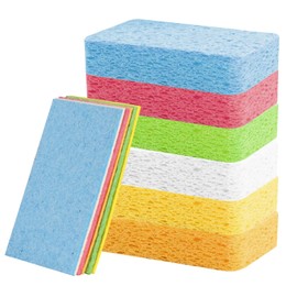 Pack of 18 Cleaning Sponge, Kitchen Cleaning Sponge, Compressed Cellulose Sponges, Cellulose Sponge, Universal Sponge, Kitchen Sponge, Dish Sponge for Household, Kitchen, Bathroom, Car, Glass, Window