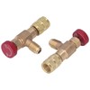 2PCS Refrigeration Control Valve 1/4SAE Male Thread 5/16SAE Female Thread