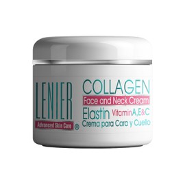 Lenier Collagen & Elastin Face Cream – Anti-Aging Moisturizer with Vitamins A, C & E | Hydrates, Firms & Reduces Wrinkles | For Face & Neck | 3.5 fl oz