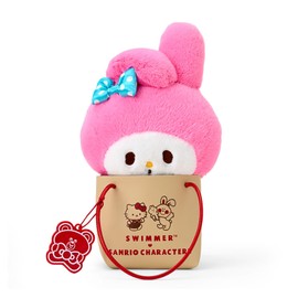Sanrio 413666 SWIMMER Plush Toy (Vol. 2), My Melody, Polyester, Recommended Age: 3 years and up