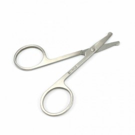 Stainless Steel Nose Hair and Eyebrow Trimming Scissors Nose Hair Scissors - Single Item 4ea