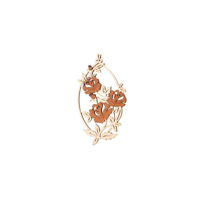 Kuhnert Window Decoration Made of Fine Birch Plywood Roses Dimensions: