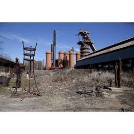 Historic Pictoric Birmingham, AL Photo - Sloss Furnace, Birmingham, Alabama - 36in x 24in