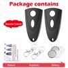 pepape 2 Pack 433.92MHz Garage Opener Remote Control Replacement for