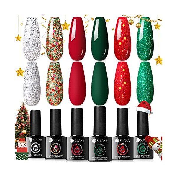 UR SUGAR UV Nagellack Weihnachten Set, U V Gel Nagellacks