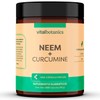 Neem Curcumine. Suplemento de Neem y Curcuma con 200 Capsulas. VitalBotanics. Multivitaminico para Adultos, 6 Month Supply. Suplementos Alimenticios. 
