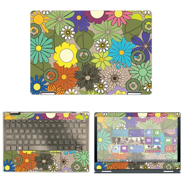 Decalrus - Protective Decal Floral Skin Sticker for HP Pavilion