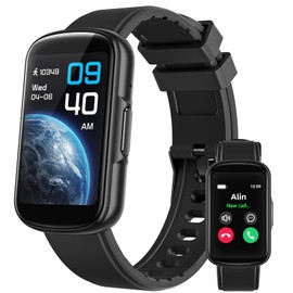 Parsonver Fitness Tracker Answer/Make Calls, 1.57" Fitness Watch with 24/7 Heart Rate, Sleep Tracker, IP68 Smartwatch for Men Women with 110+ Sports, Step Counter, Calories, Activity Trakcer, Black