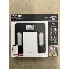 Taylor Bluetooth Body Composition Scale Precision Hub BMI Body Fat Muscle Water.