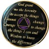 2 Year AA Medallion Metallic Purple Tri-Plate Sobriety Chip