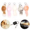 5pcs Handicraft Fluffy Animal Keychain Portable Cute Key Ring Car