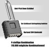 4-Digit Heavy Combination Lock, Diyife Padlock with 8 mm Thick