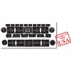 World Graphix 2011-14 FORD RADIO CLIMATE CONTROL BUTTON REPAIR DECALS