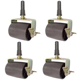 DERRILLA Bed Frame Wheels Rollers with Locking Bed Frame Casters Replacement with Socket Sleeve Insters for Bed Frame Socket Set of 4