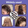 4PCS Sparkling Crystal Stone Braided Hair Clips 2024 New Braided