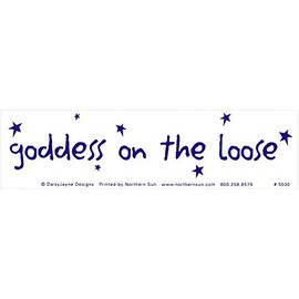 Northern Sun Goddess On The Loose - Magnetic Bumper Sticker/Decal Magnet (11" X 3")