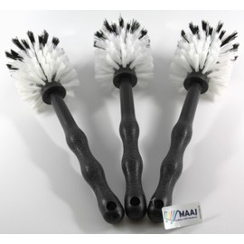 MAAJ 3 x Universal Brush Black Mixing Pots, Compatible with Thermomix, Made in Germany