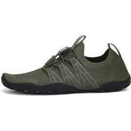 SAGUARO Men's Bathing Shoes, Women's Non-Slip Sole, Quick-Drying Swimming Shoes, D Green, 46 EU