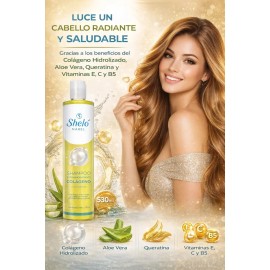 Shampoo Extra Hidratante Colágeno 530ml Shelo Nabel