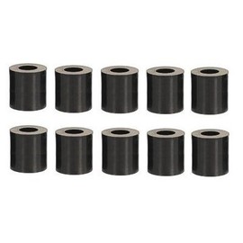 qfix Spacer sleeves for M8 screws, length 12 mm, plastic, black, set of 10