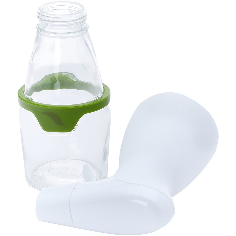 Prepara Simply Mist Olive Oil Sprayer, Chrome Band, White/Green