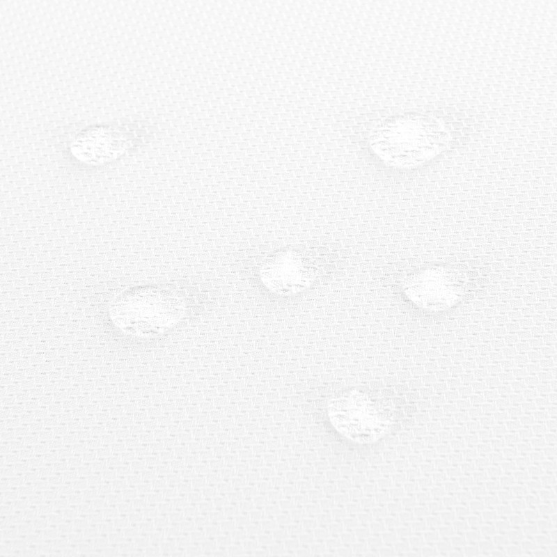 Hiasan White Rectangular Tablecloth W52 x L70, Waterproof, Polyester, Textured,