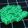 DollaTek 20 x D6 Sided 14mm Glow in the Dark