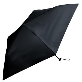 Sugihara 6905 TONICAL Folding Umbrella, Ultra Lightweight, Sun or Rain, 19.7 inches (50 cm), Mini, Black Laminated, Black, Solid, Lightweight, Parasol, Rain Umbrella, UV Protection, Light Blocking, UV