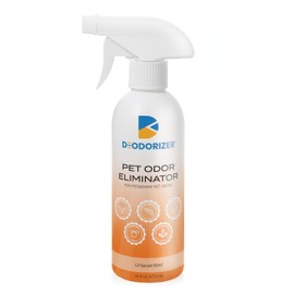 D-Odorizer Pet Odor Eliminator for Persistent Pet Odors - Pet Accidents, Urine, Feces, Vomit - Unscented - 16oz Spray