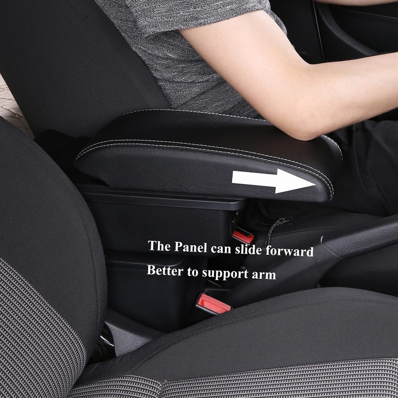 HRCHCG Console Armrest for Nissan Versa 2020-2024, Car Center Storage