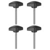 QUARKZMAN Pack of 4 T-wing Knobs Thumb Screws M5 x