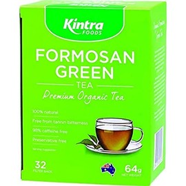 Kintra Foods Organic Formosan Herbal Green Tea 32 Teabags, 64 g