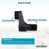 gotonovo Clawfoot Tub Adapter 3-3/8 Inch Adjustable Swing Arms for