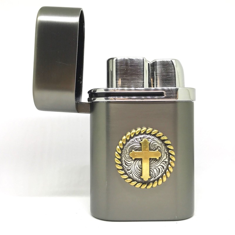 Western Cross Vector Thundra Desktop Lighter Triple Torch Cigar Lighter