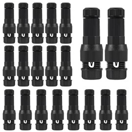 Meimom 20PACK Low Voltage Waterproof Replacement Landscape Light Cable Connector 12-20 Gauge Wire Connectors for Landscape Lighting Path Lights