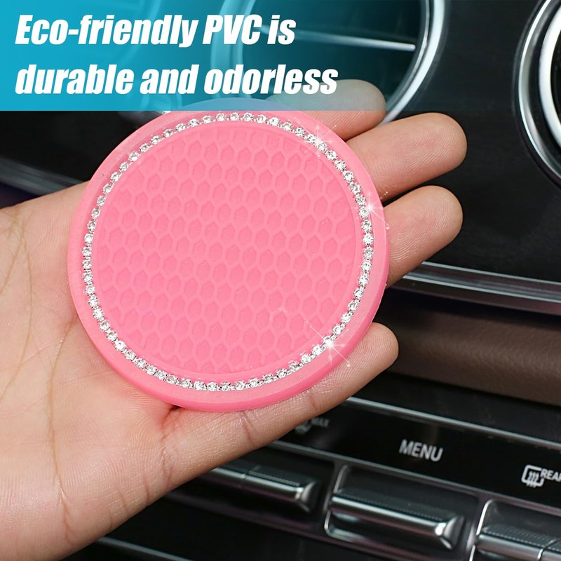 JNNJ Pack of 2 Universal Car Drink Holder Coasters, Car