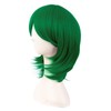 MapofBeauty 40cm Short Wig with Side Bangs Synthetic Fiber Cosplay