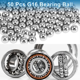 X AUTOHAUX 7.1mm Bearing Ball Bearing Steel G16 Precision Ball Silver Tone 50 Pcs